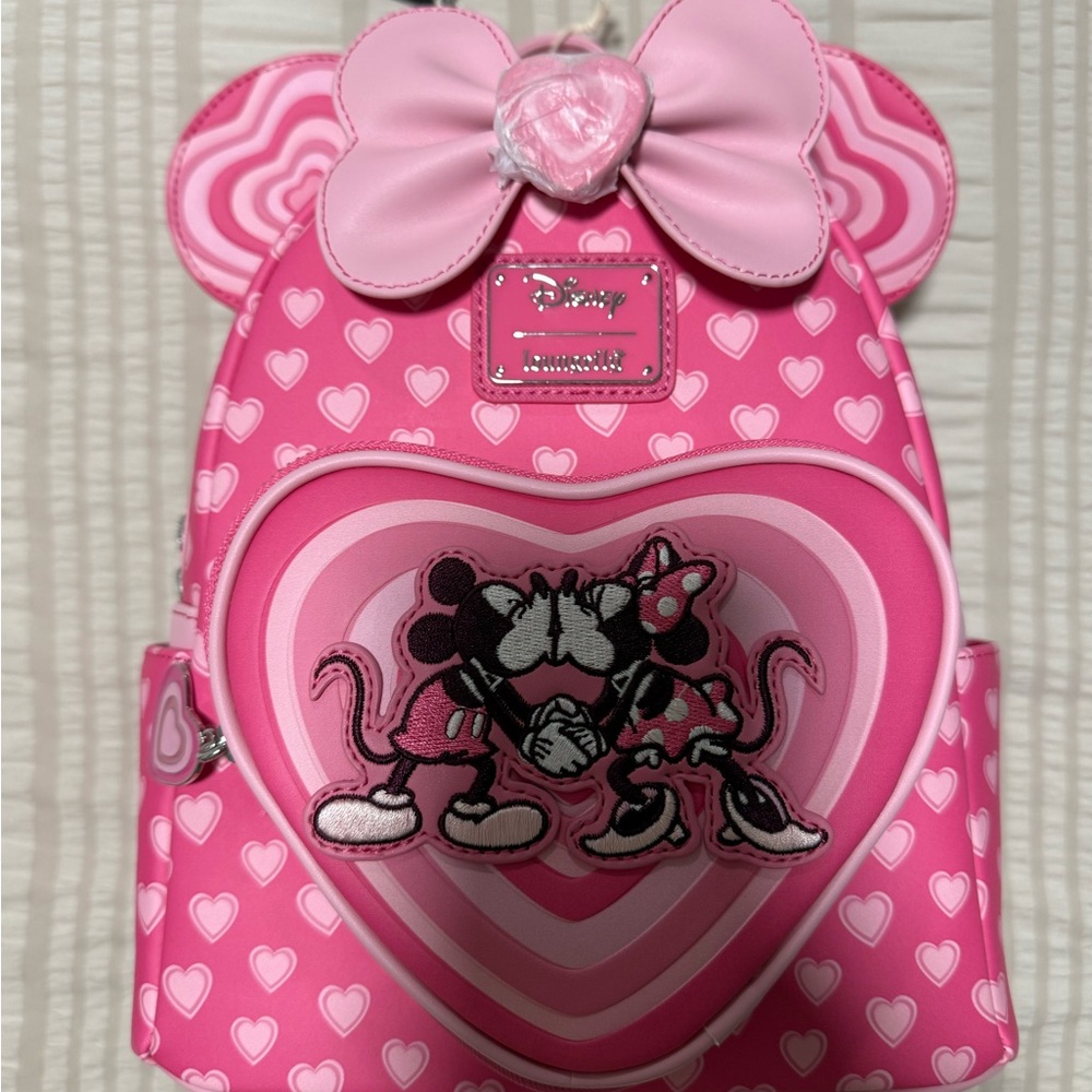 Disney pink valentines loungefly NWT